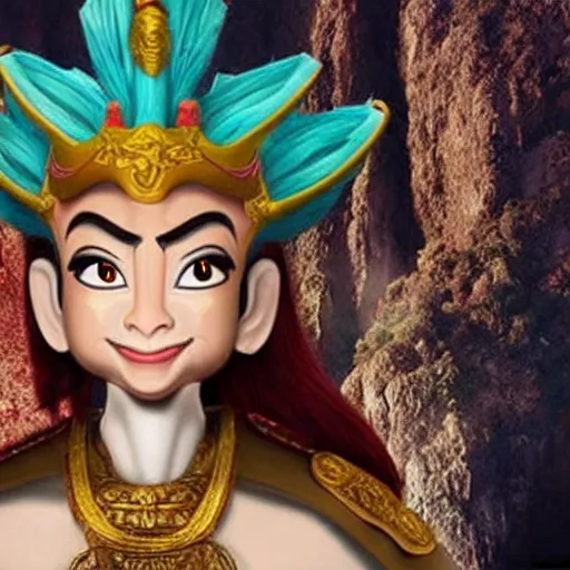 Image similar to the monkey king from the journey to the west as a highly attractive female