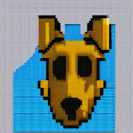 Image similar to dog, pixelart