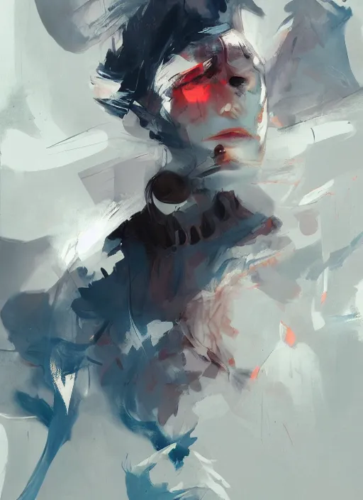 Image similar to semi reallistic gouache gesture painting, by yoshitaka amano, by ruan jia, by Conrad roset, by dofus online artists, detailed anime 3d rahxephone, portrait, cgsociety, artstation, rococo mechanical, Digital reality, sf5 ink style, dieselpunk atmosphere, gesture drawn