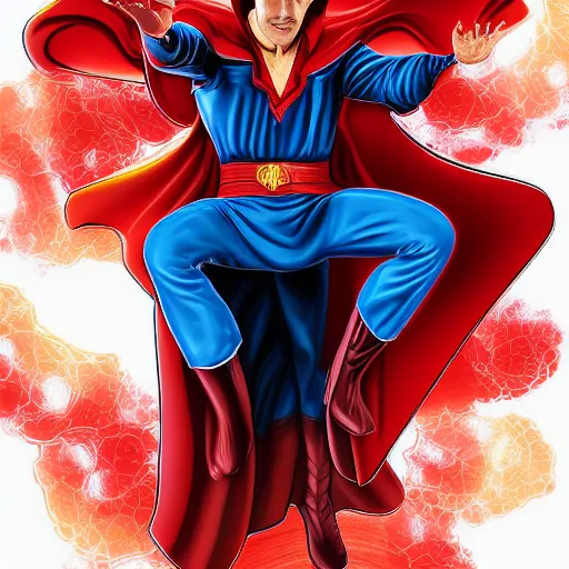 Image similar to Digital painting of Jim Carrey as Doctor Strange