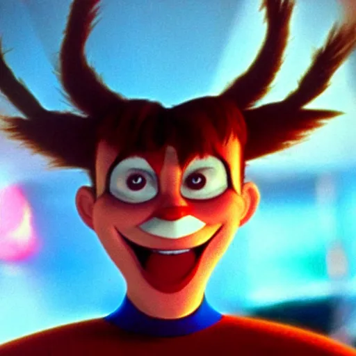 Image similar to syndrome from the incredibles in rudolph the red nosed reindeer