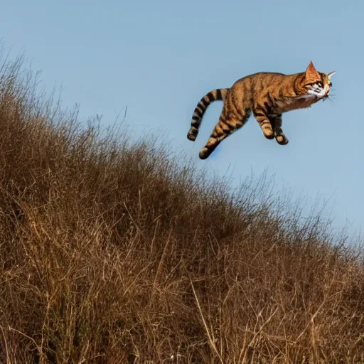 Image similar to photo of a giant flying cat