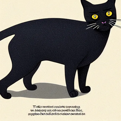 Prompt: encyclopedia illustration, cat dog hybrid