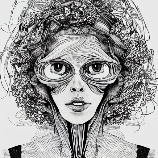 Image similar to the anatomy of a head of lettuce that looks like a pretty woman in her 2 0 s staring into the camera, an ultrafine detailed painting by james jean, intricate linework, bright colors, studio ghibli, behance contest winner, vanitas, angular, altermodern, unreal engine