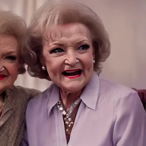 Prompt: stunning awe inspiring betty white with two heads, movie still 8 k hdr atmospheric lighting