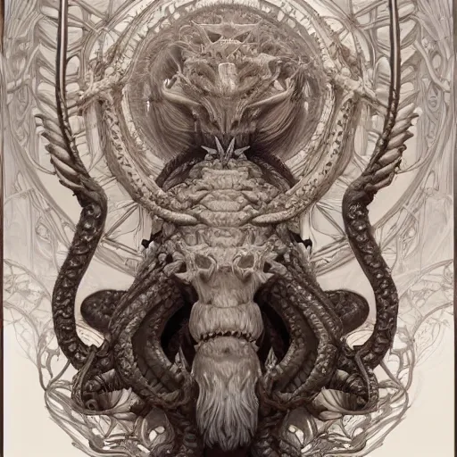 Image similar to a photograpic portrait of a anthropomorphic kraken wearing white clothes, fantasy, intricate, elegant, highly detailed, digital painting, artstation, concept art, smooth, sharp focus, illustration, art by artgerm and H R Giger and alphonse mucha