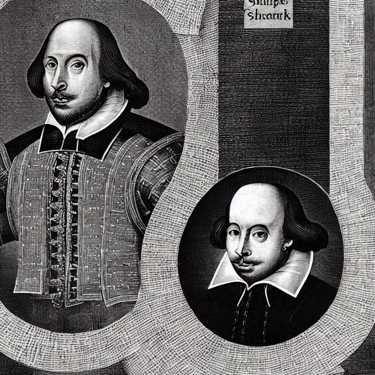 Prompt: The complete works of Shakespeare, photograph