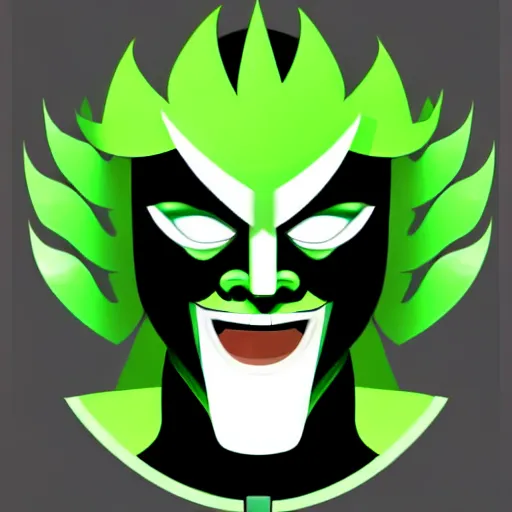 Prompt: a picture of a green man with his fist up, vector art by mor than, trending on deviantart, mingei, flat shading, prerendered graphics, marvel comics