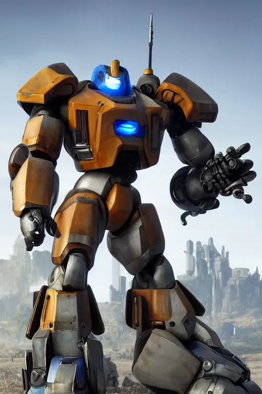 Prompt: mechwarrior 5 : mercenaries mech megaman transformer robot boss tank engine game octane render, on steriods, very ripped 4 k, hd 2 0 2 2 3 d cgi rtx hdr style chrome reflexion glow fanart, global illumination ray tracing hdr fanart arstation by ian pesty by jesper ejsing pixar and disney unreal zbrush central hardmesh