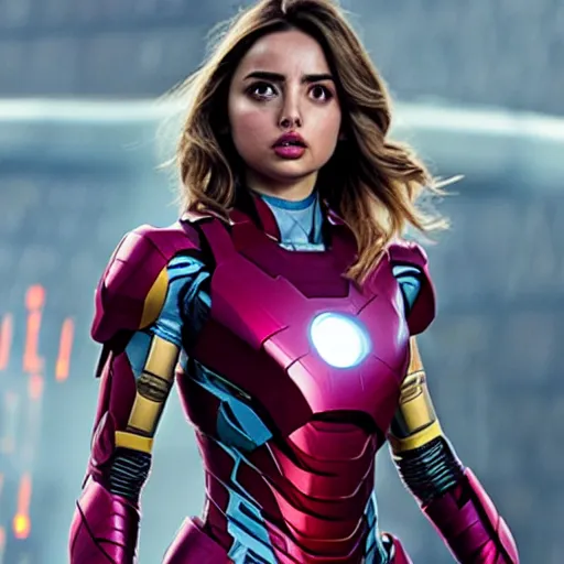 Image similar to ana de armas as iron man