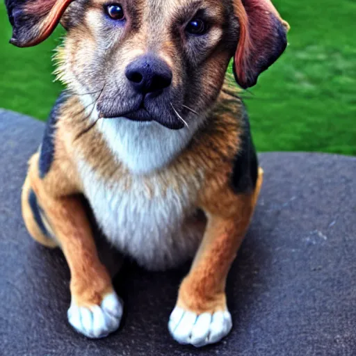 Image similar to gollum - faced samoed dog