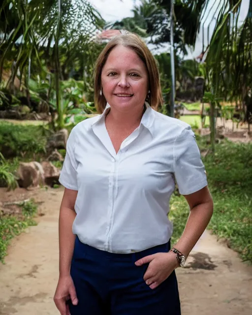 Image similar to a portrait photo of meghan lindgren, administrator in nicaragua, by cecil wolff