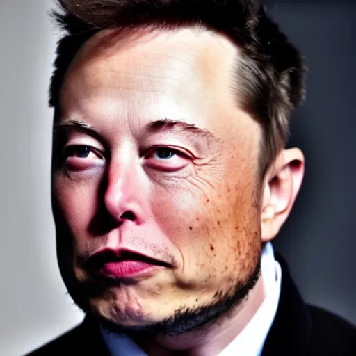 Image similar to Elon Musk's eyes going in different directions