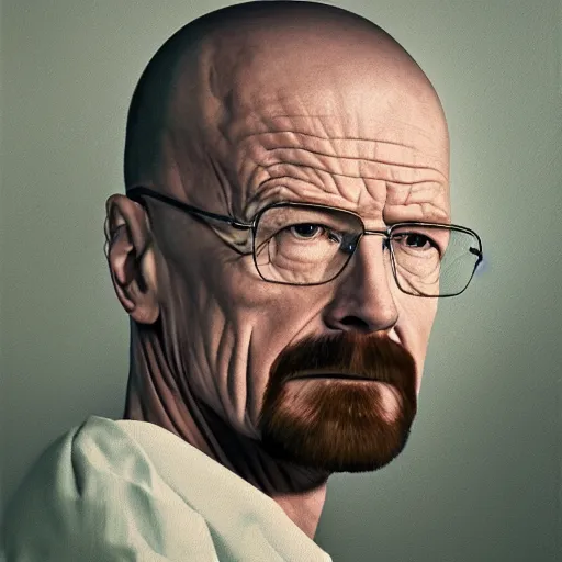 Image similar to 2 0 years old walter white, oil painting, young, octane render, 1 9 8 0 s camera, portrait