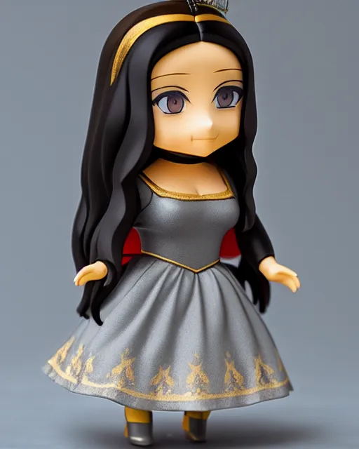 Prompt: full body of mona lisa as a nendoroid ballerina doll, studio lighting, grey background, no shadow, trending on artstation, 8 k, highly detailed