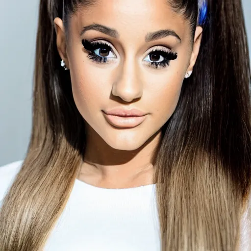 Image similar to Ariana Grande dressing up as Kanye West XF IQ4, 150MP, 50mm, F1.4, ISO 200, 1/160s, natural light