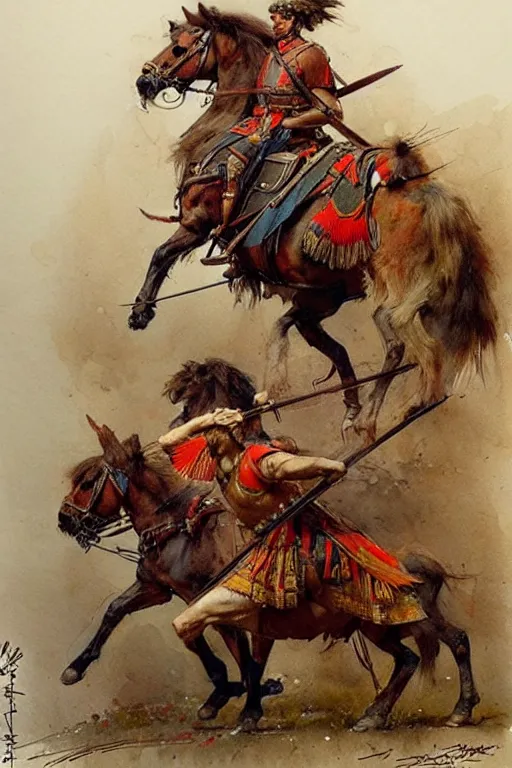 Prompt: ( ( ( ( ( roman military. saturated colors ) ) ) ) ) by jean - baptiste monge!!!!!!!!!!!!!!!!!!!!!!!!!!!!!!