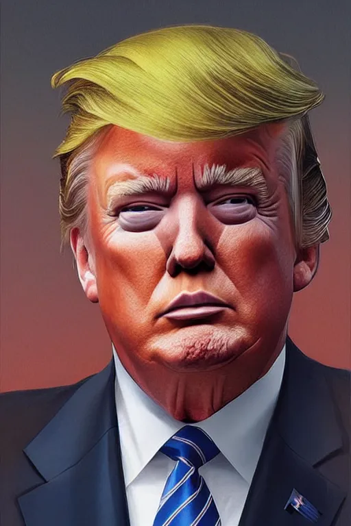 Image similar to photorealistic portrait photograph of donald trump!! with nuclear!! schematics, handsome, depth of field, soft focus, highly detailed, intricate, realistic, national geographic cover, soft glow, textured, artstation, concept art, sharp focus, illustration, art by artgerm and greg rutkowski and alphonse mucha