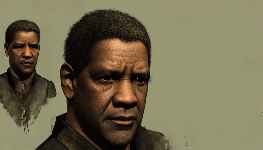 Image similar to Denzel Washington is Morpheus from Matrix, hyperdetailed, artstation, cgsociety, 8k