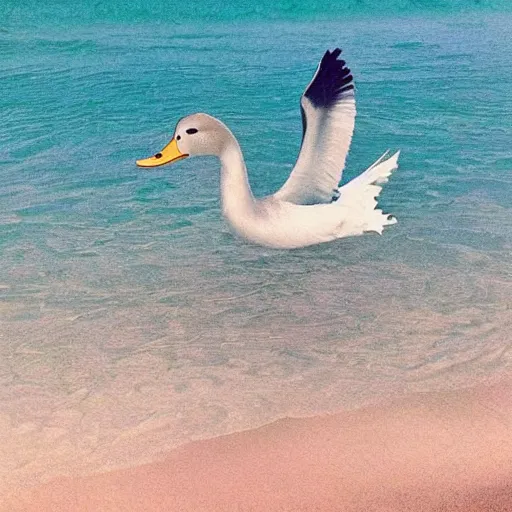 Prompt: if ocean was whiskey and I was a duck I'd dive to the bottom and drown to get drunk