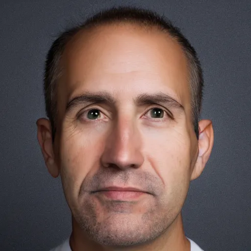 Prompt: headshot, portrait photo still of an average us american man, white background, 8 k, 8 5 mm f 1. 8