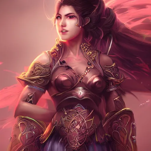 Image similar to a goddess mystic female warrior leader by ross tran digital artwork business leader