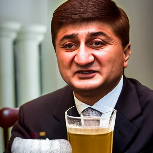 Prompt: akhmetov daniyal drinking