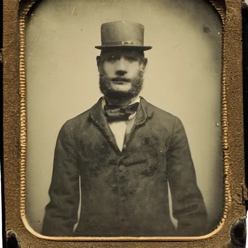 Image similar to tintype photo, freakshow