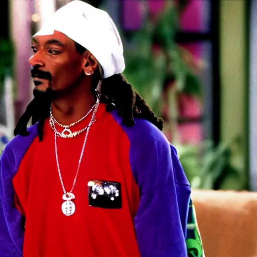 Image similar to a tv still of Snoop Dogg starring as Carlton in The Fresh Prince of Bel-Air (1990)