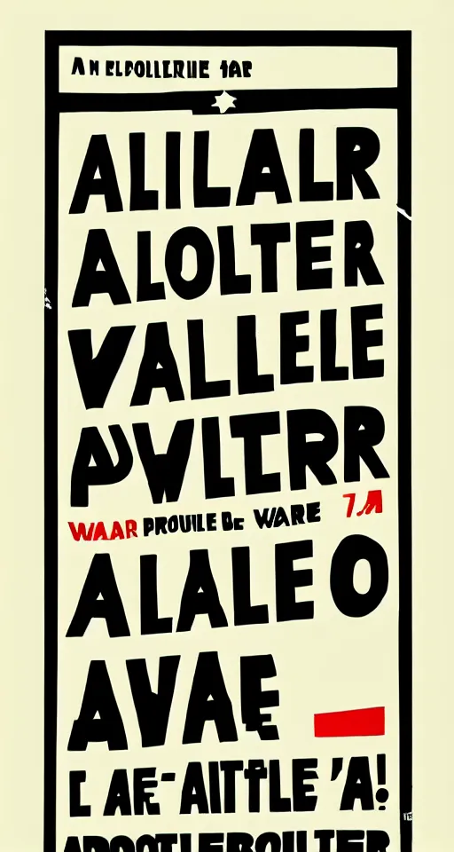 Prompt: an atelier populaire anti - war poster, by atelier populaire, may 6 8, screenprint, hand drawn type, bold simple shapes, single flat colour, ripped, vector art, sharp focus, highly detailed, cinematic lighting, 8 k, hd