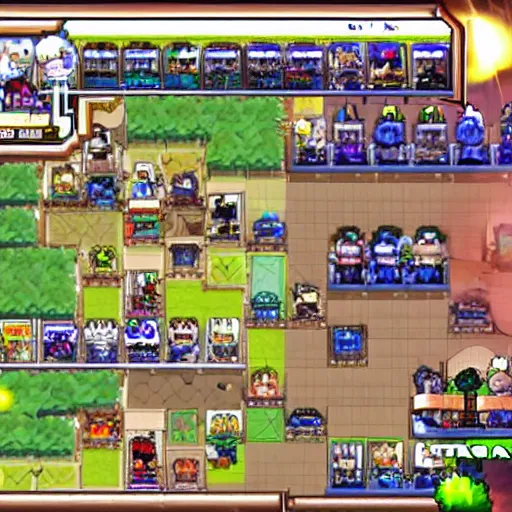 Prompt: maplestory nostalgic screenshot