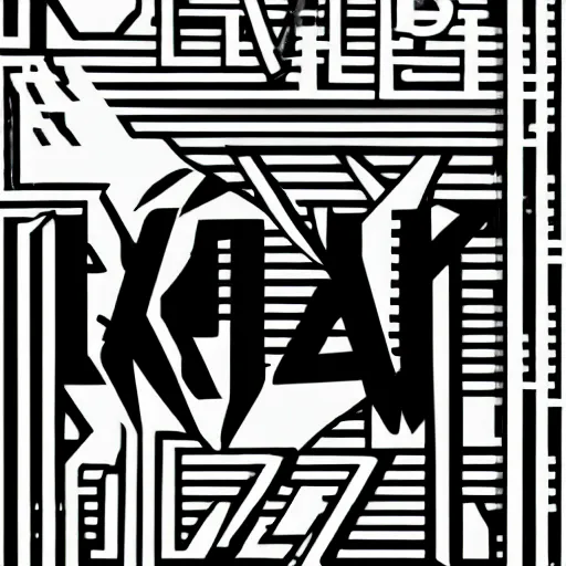 Image similar to black on white graphic poster, in style of david rudnick, acid, y 2 k