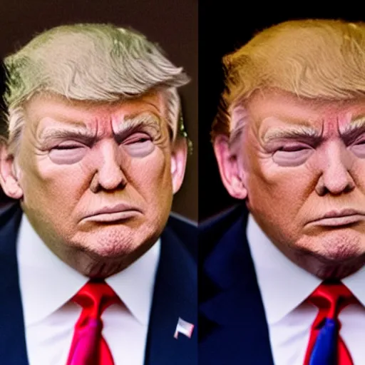 Image similar to color corrected Donald Trump