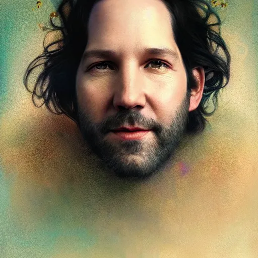 Prompt: ultrarealistic Portrait of ethereal Paul Rudd, calm, 4k digital masterpiece by Jana Brike and Anna Dittman and Alberto Seveso Ruan Jia, rossdraws and alphonse mucha and loish and WLOP, fantasycore, Hyperdetailed, realistic digital painting, atmospheric, soft lighting, featured on Artstation