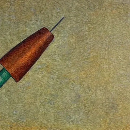 Image similar to ” an oil painting of a screwdriver, in the style of leonardo da vinci ”