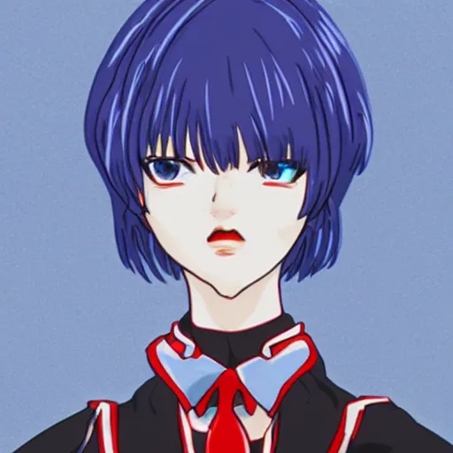 Image similar to Rei Ayanami as World president