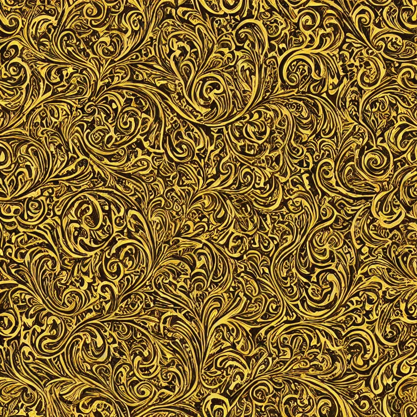 Prompt: gold ornate