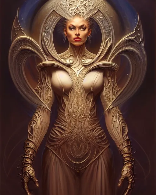 Image similar to front shot of a beautiful mage character, intricate, elegant, highly detailed, centered, (((artstation, concept art, smooth, sharp focus, artgerm, Tomasz Alen Kopera, Peter Mohrbacher, donato giancola, Joseph Christian Leyendecker, WLOP, Boris Vallejo))), mugshot!!!!!, ugly!!!!!!, octane render, nvidia raytracing demo, grainy, muted