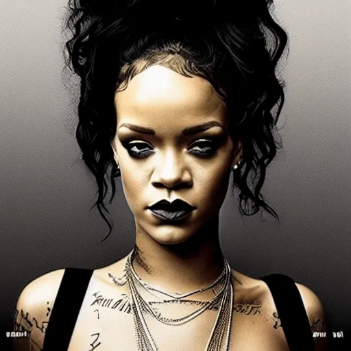 Image similar to an alternative version of the cover art of rihanna's album'anti'