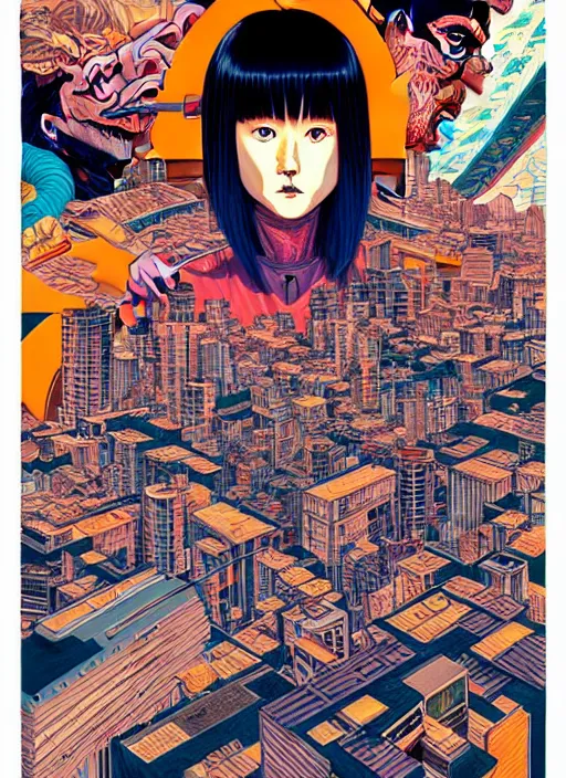 akira city, junji ito, tristan eaton, victo ngai, | Stable Diffusion ...