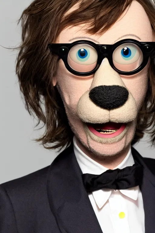 Prompt: Jarvis cocker as a muppet