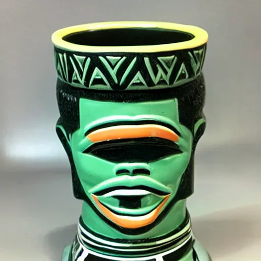 Image similar to max headroom tiki mug