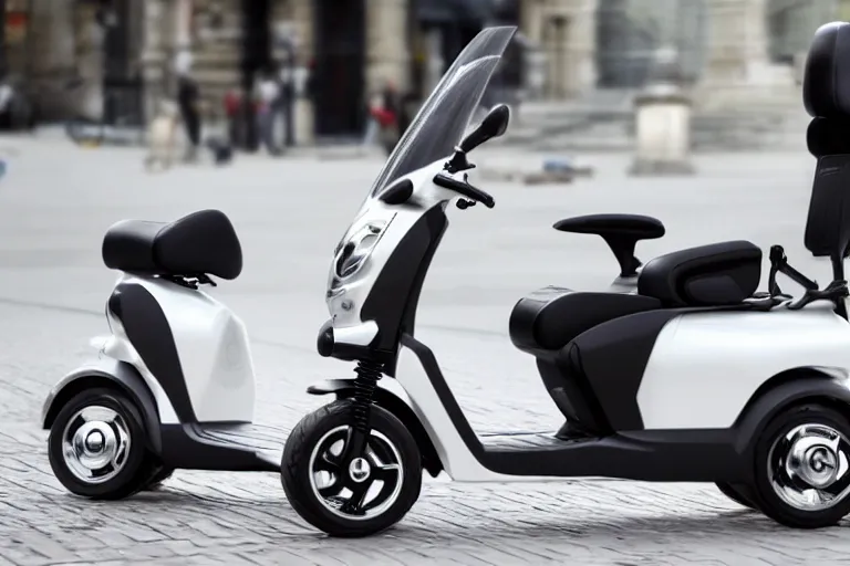 Image similar to a mobility scooter designed and produced by mercedes - benz