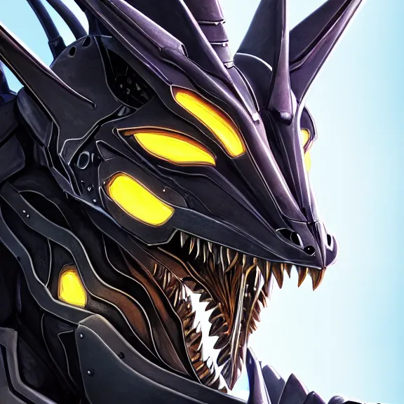 Image similar to close up headshot of a cute beautiful stunning anthropomorphic female robot dragon, with sleek silver metal armor, glowing OLED visor, facing the camera, high quality maw open and about to eat you, you being dragon food, the open maw being detailed and soft and warm looking, highly detailed digital art, furry art, anthro art, sci fi, warframe art, destiny art, high quality, 3D realistic, dragon mawshot, maw art, furry mawshot, macro art, dragon art, Furaffinity, Deviantart Eka's Portal