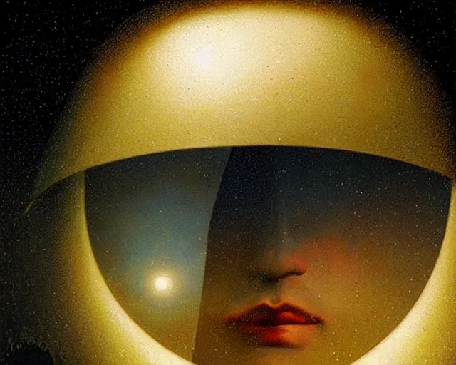 Image similar to universe a cosmology quest a mental state, a closeup simple vector pop surrealism, by ( leonardo da vinci ) and greg rutkowski and rafal olbinski