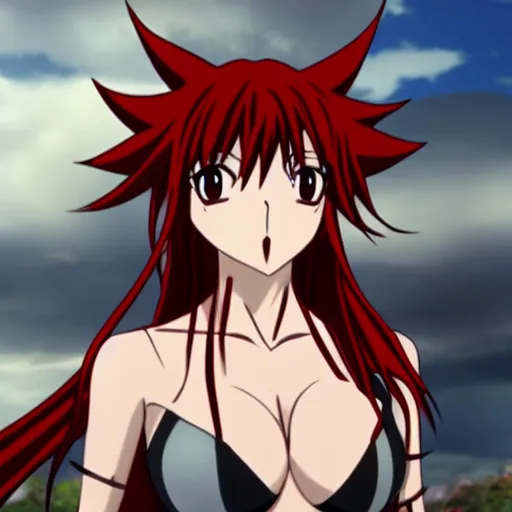 Prompt: a screenshot of rias from high school dxd