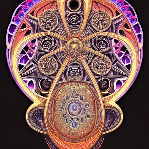 Image similar to psychedelic sacred geometry, intricate, sophisticated, ultra realistic, incredibly detailed, diagram, illustration, fractal, trending on artstation by markus kosel and alphonse mucha - n 9