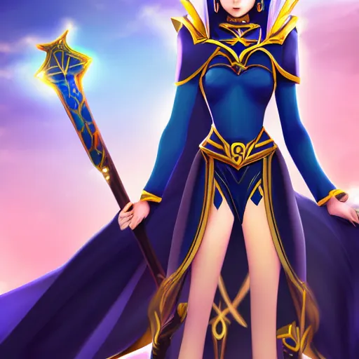 Image similar to beautiful dark magician girl, full body, mystical, ultra detailed, 4k