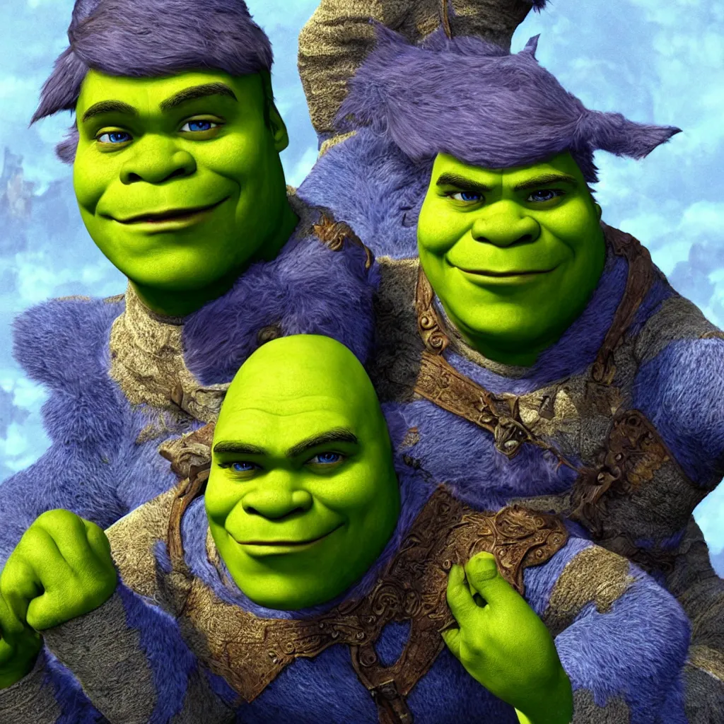 Free: thanos Shrek As Thanos #ogre #avengers - Shrek Png, Transparent  