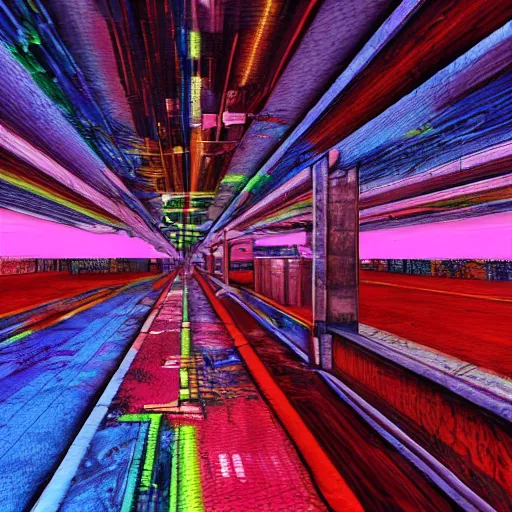 Prompt: nyc on lsd, psychedelic, unreal engine,